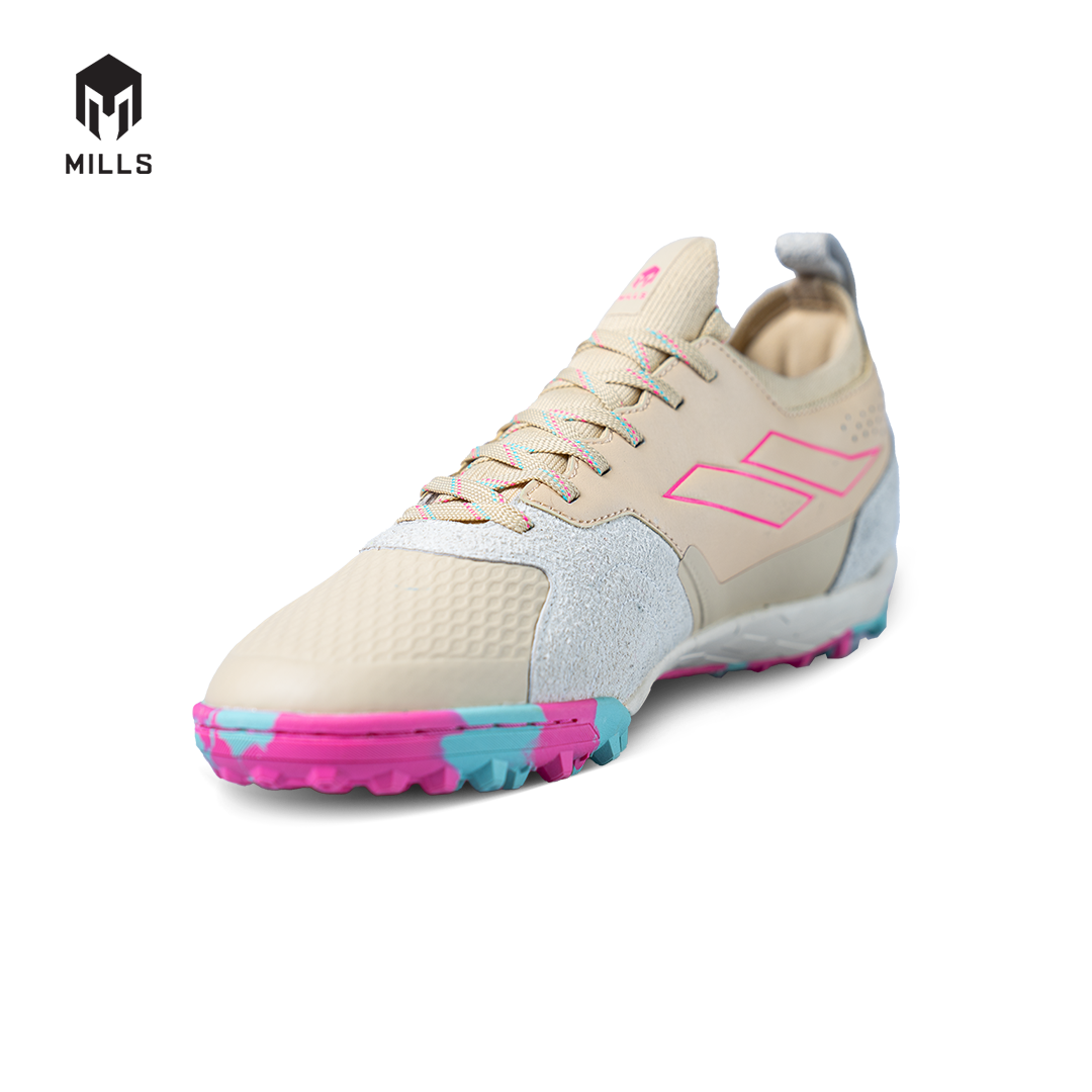 MILLS Sepatu Futsal Voltasala Pro Nemesis Turf Beige / Pink / LT Blue 9001502