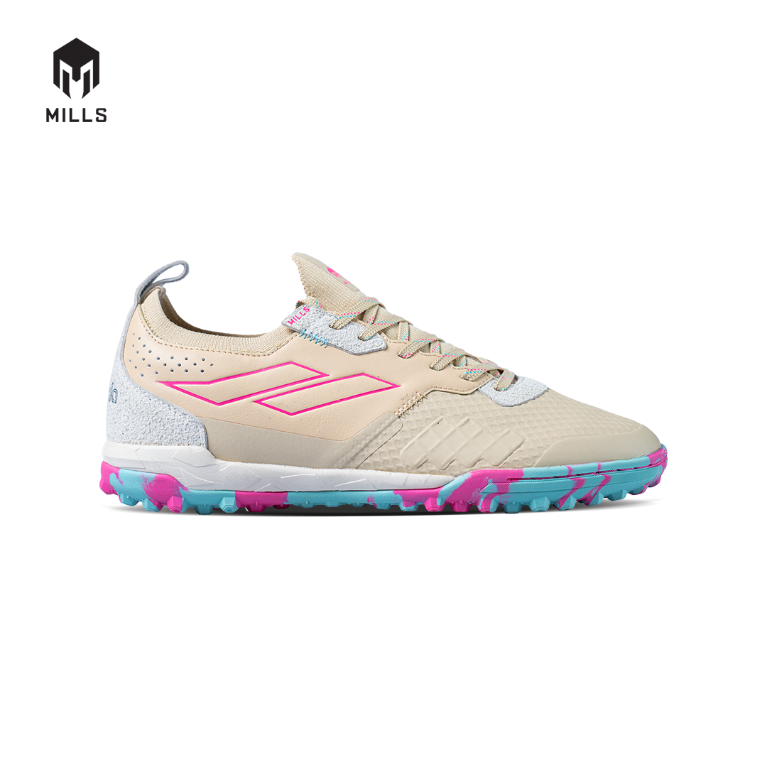MILLS Sepatu Futsal Voltasala Pro Nemesis Turf Beige / Pink / LT Blue 9001502