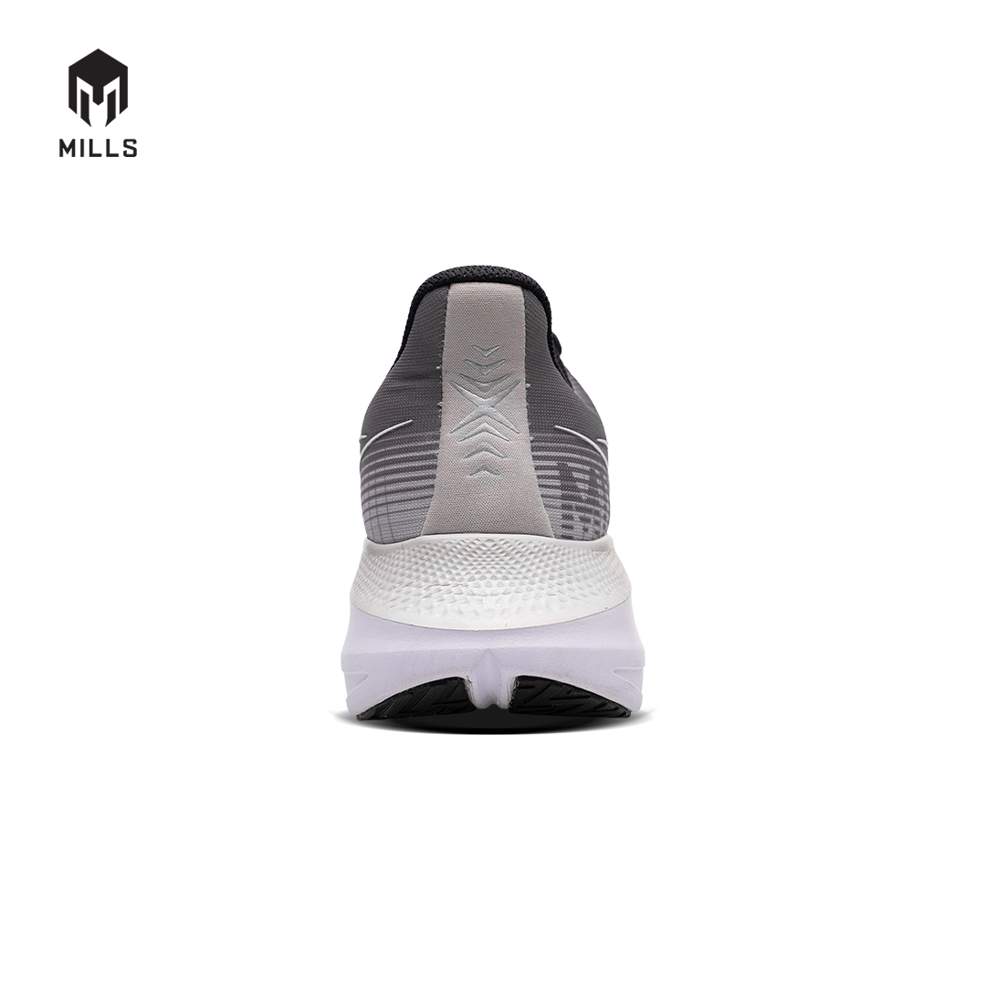 Mills Sepatu Lari Running Shoes Enermax Stream DK Grey / Orange / White 9103204