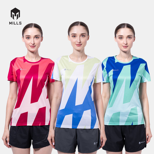 MILLS Baju Olahraga Running Enercharge Running Tshirt Women 00100114