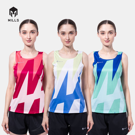 MILLS Singlet Wanita Running Enercharge Running Tank Top Women 01100026