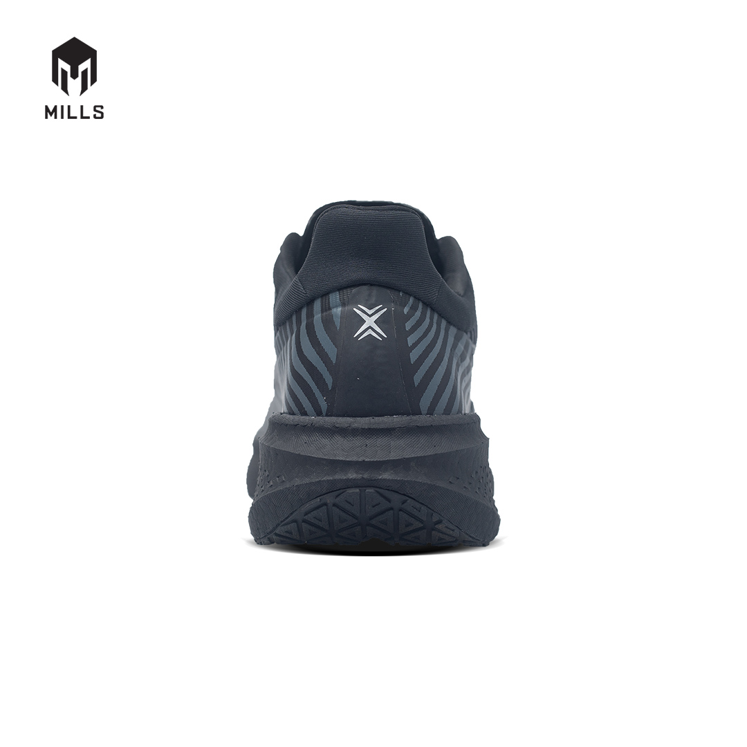 Mills Sepatu Lari Running Shoes Enermax Dynaplate Black / DK Grey 9100702