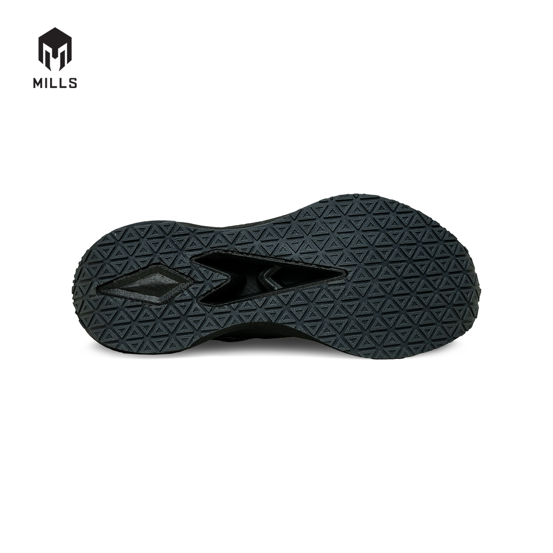 Mills Sepatu Lari Running Shoes Enermax Dynaplate Black / DK Grey 9100702