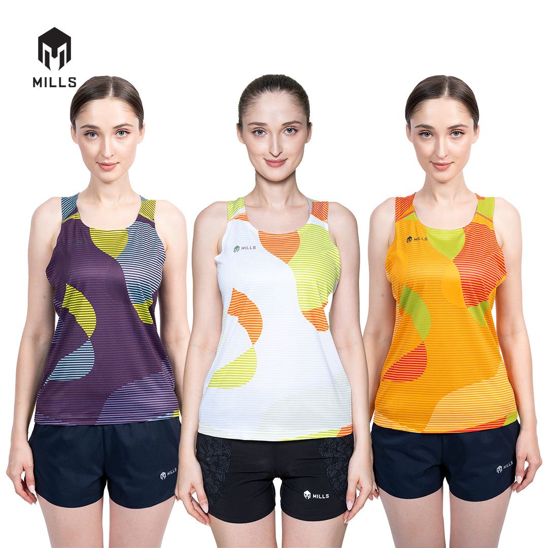 MILLS Singlet Wanita Running Zenith Running Tank Top Women 6013