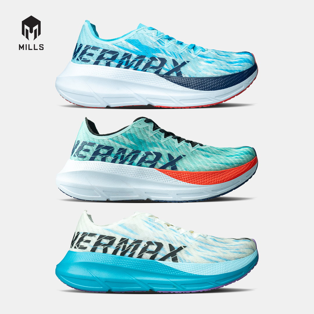 Mills Sepatu Lari Running Shoes Enermax Cushion M2 Cool Blue / Navy / White 9104001