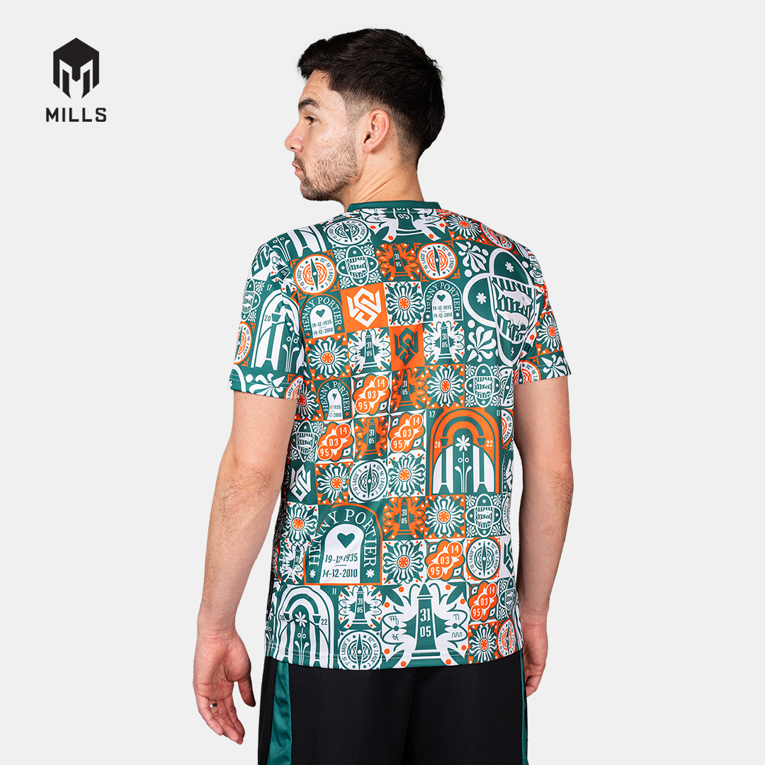 MILLS BAJU OLAHRAGA JERSEY SEPAKBOLA GELORA FOOTBALL JERSEY GREEN 00100526