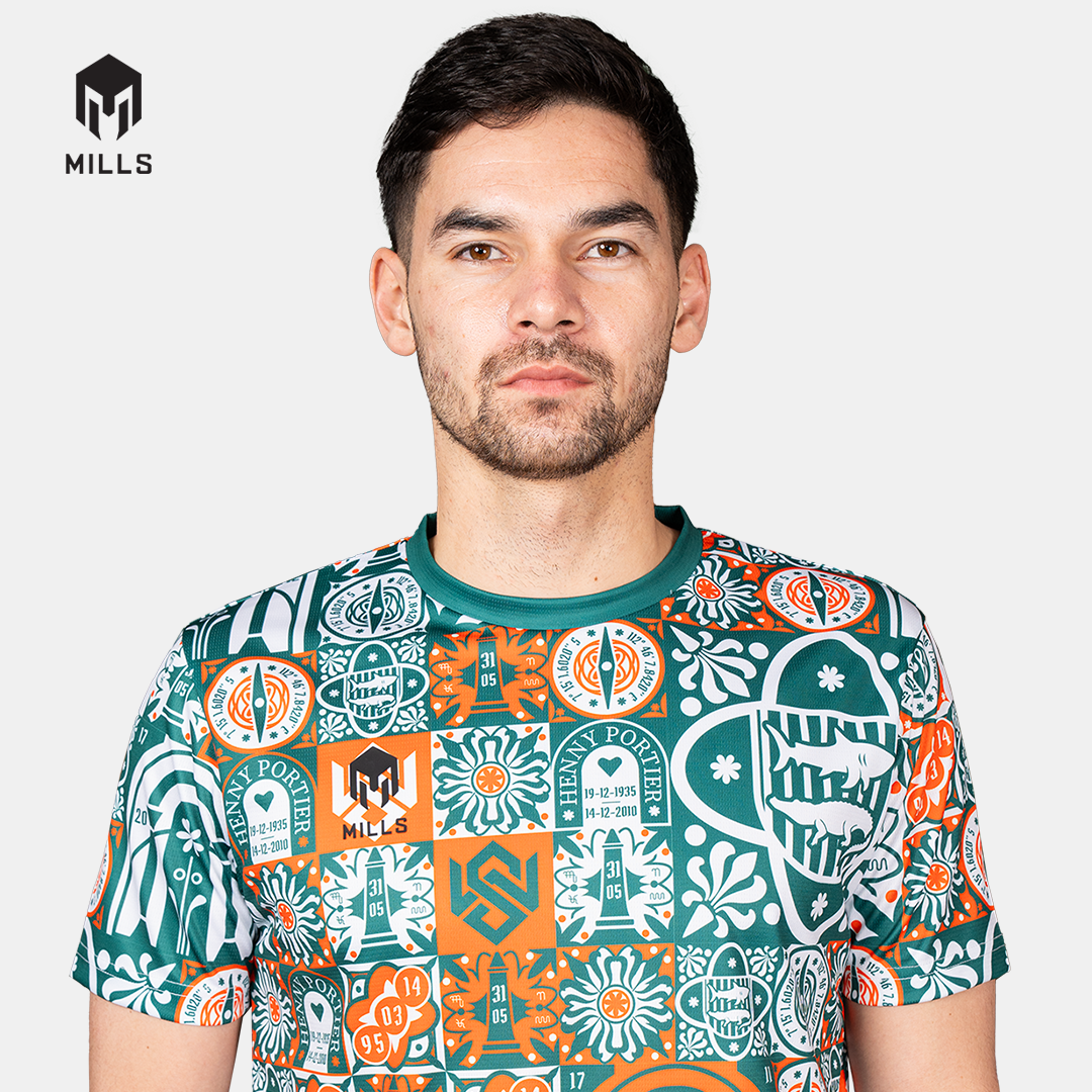 MILLS BAJU OLAHRAGA JERSEY SEPAKBOLA GELORA FOOTBALL JERSEY GREEN 00100526