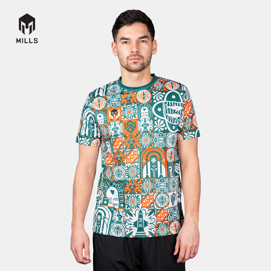 MILLS BAJU OLAHRAGA JERSEY SEPAKBOLA GELORA FOOTBALL JERSEY GREEN 00100526