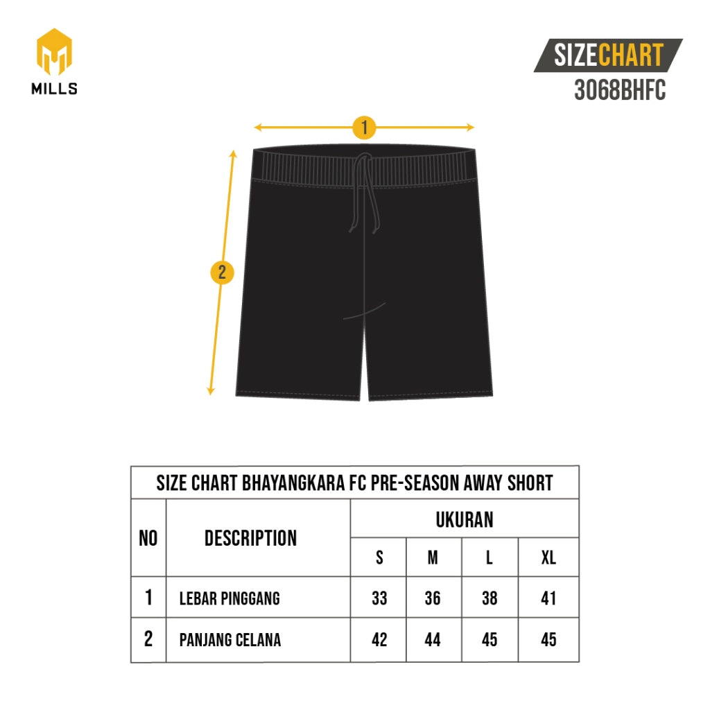 MILLS Celana Bhayangkara FC Pre - Season Home Short 3068BHFC
