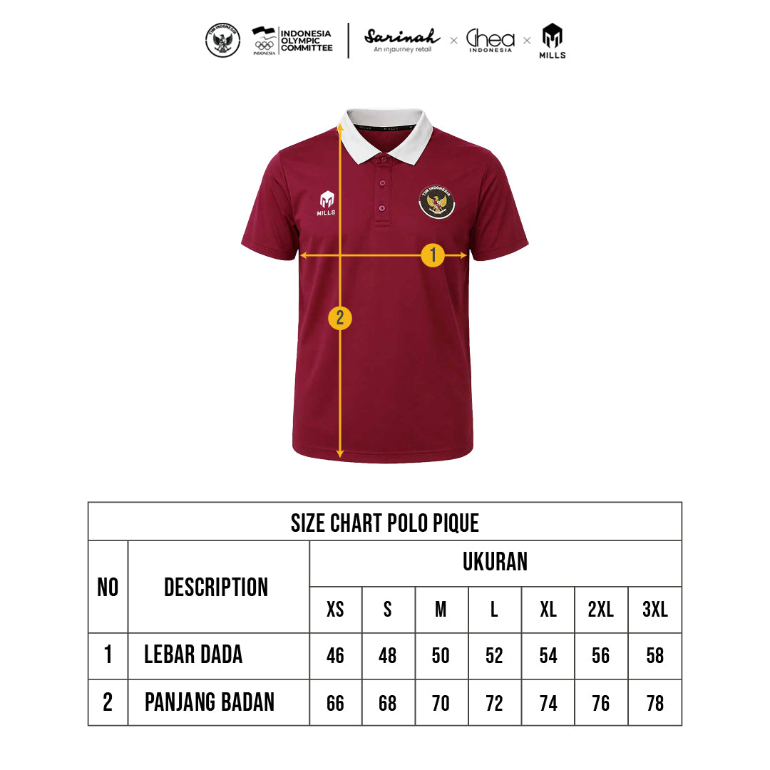 MILLS ASIAN GAMES POLO SHIRT MAROON 00700368_96AGM
