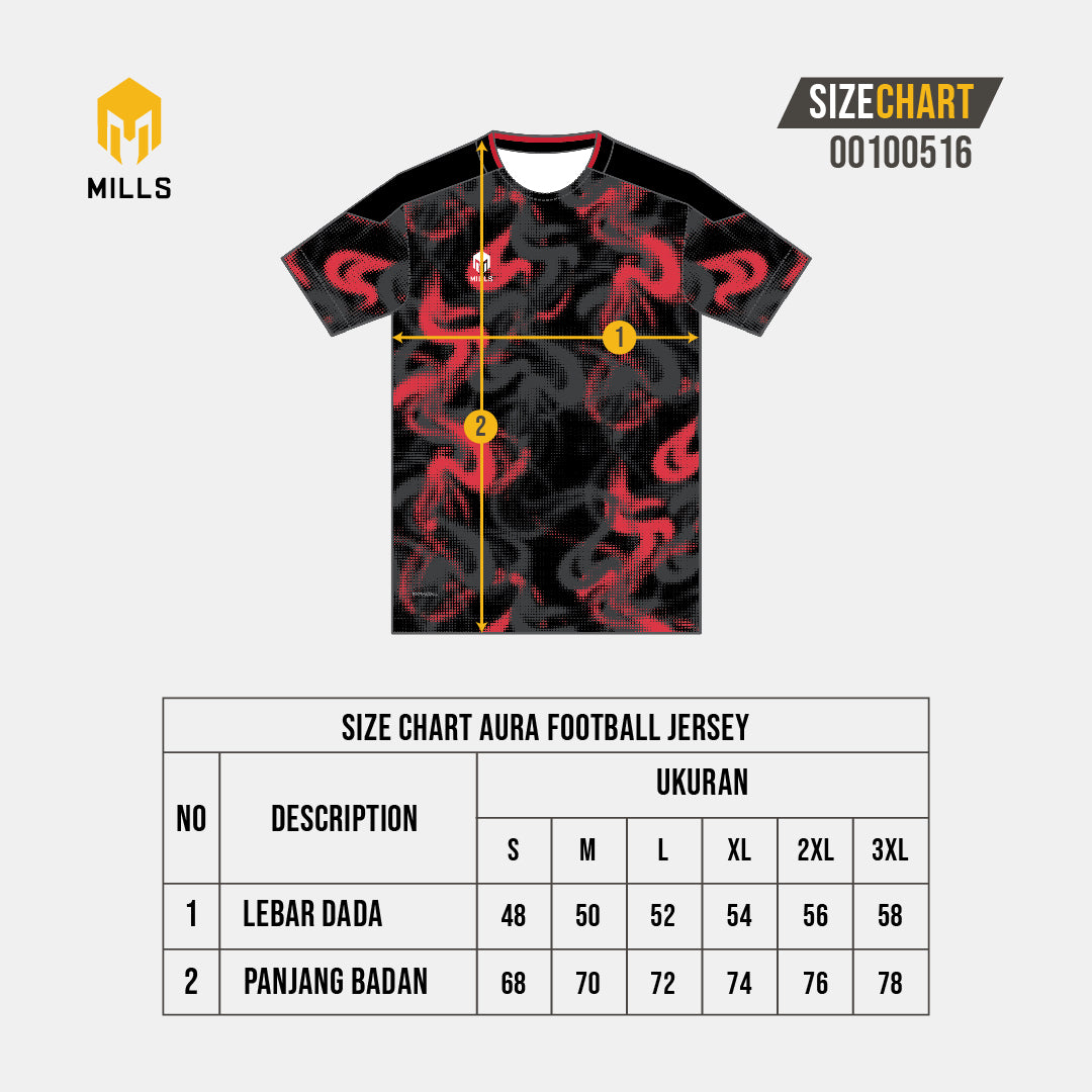 MILLS BAJU OLAHRAGA JERSEY SEPAKBOLA FUTSAL SOCCER AURA FOOTBALL JERSEY 00100516