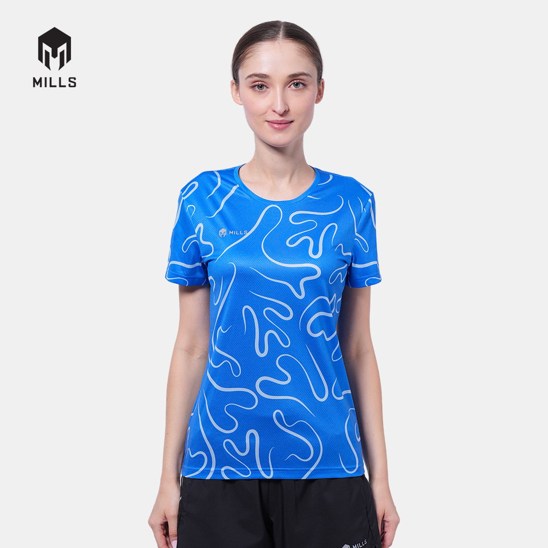 MILLS BAJU OLAHRAGA RUNNING RIVORA RUNNING T-SHIRT WOMEN 00100115