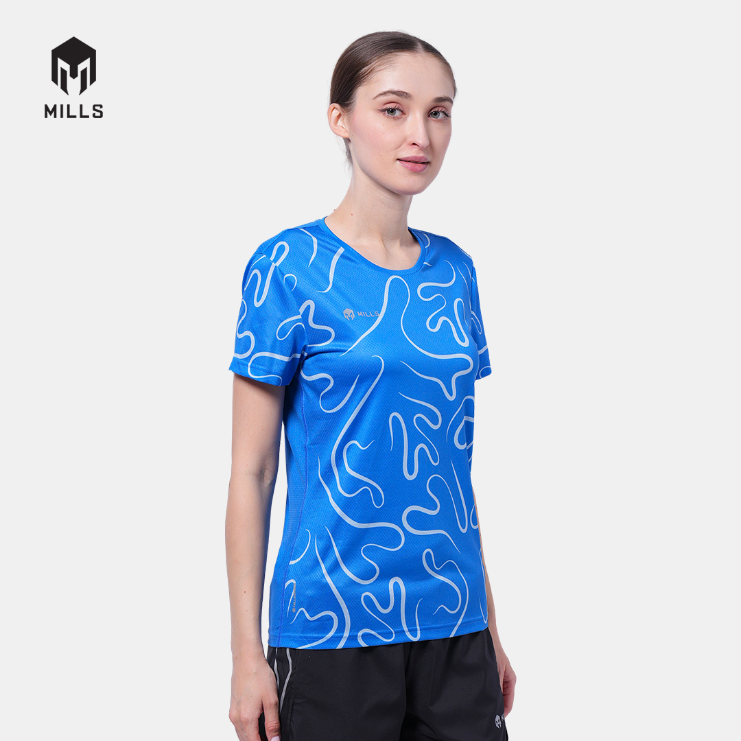 MILLS BAJU OLAHRAGA RUNNING RIVORA RUNNING T-SHIRT WOMEN 00100115