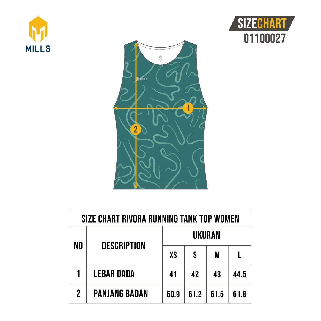 MILLS BAJU OLAHRAGA RUNNING RIVORA RUNNING TANK TOP WOMEN 01100027