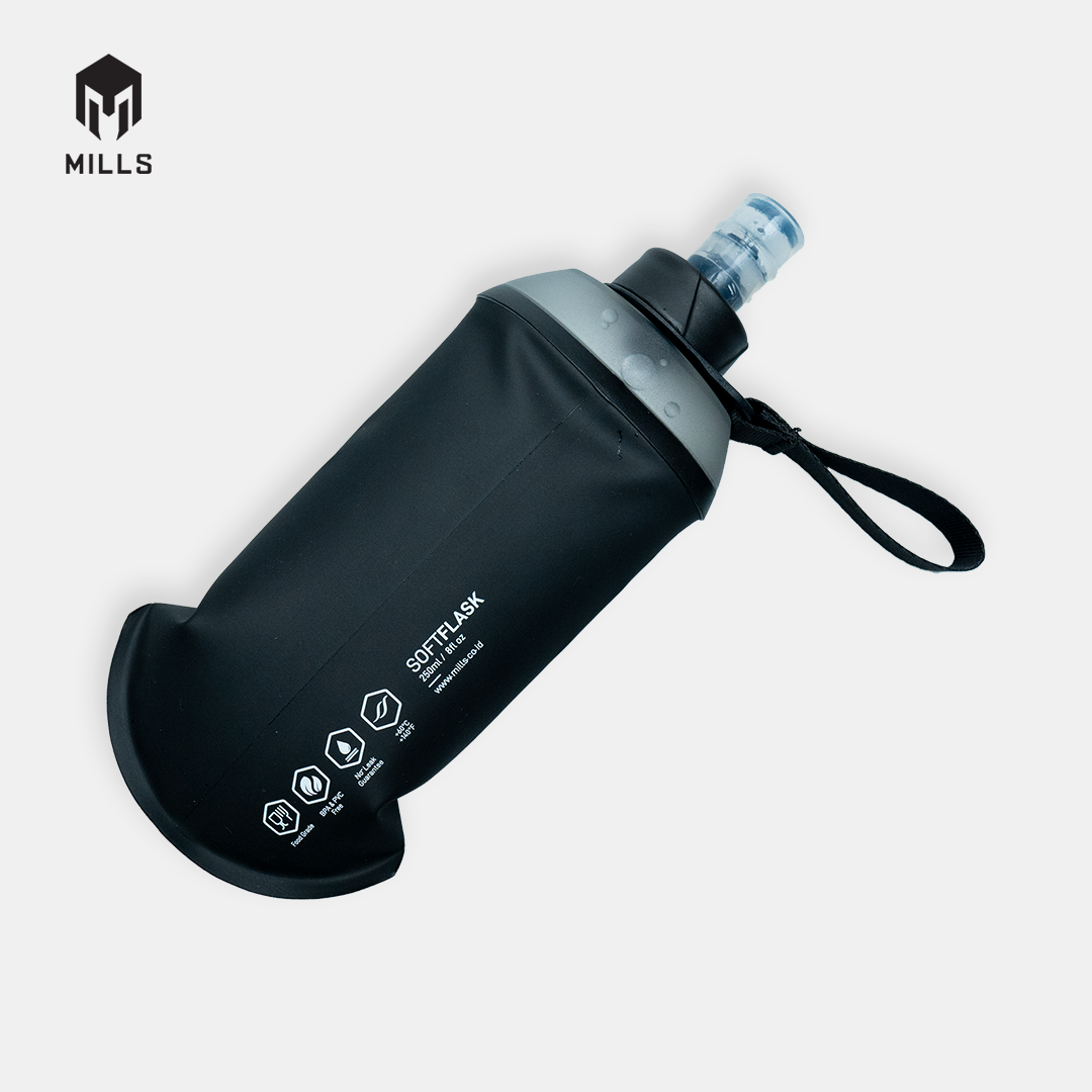 MILLS BOTOL MINUM RUNNING ONIC NOSTALNIC SOFT FLASK BLACK 10102505 10ONC