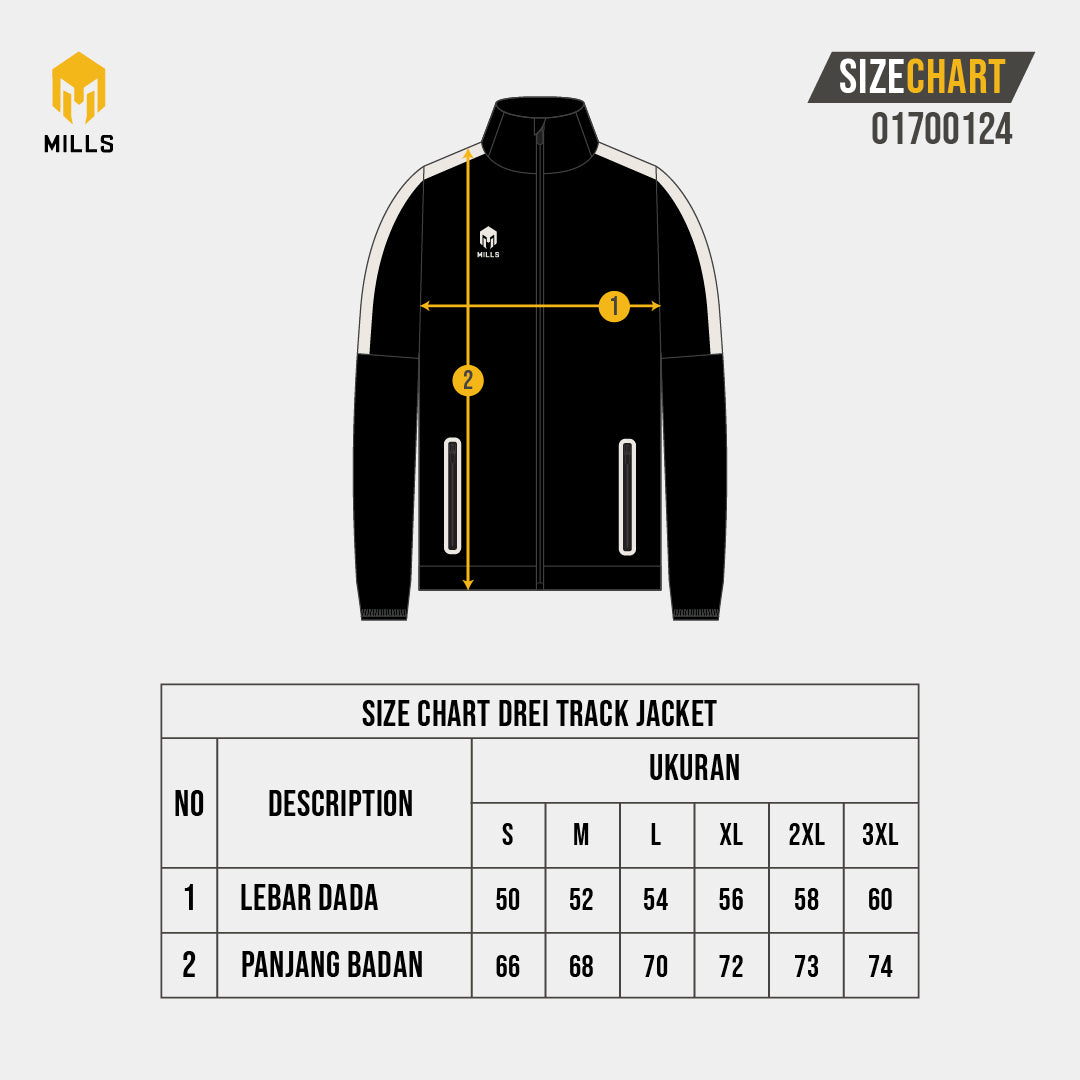 MILLS Jaket Olahraga Drei Track Jacket 01700124