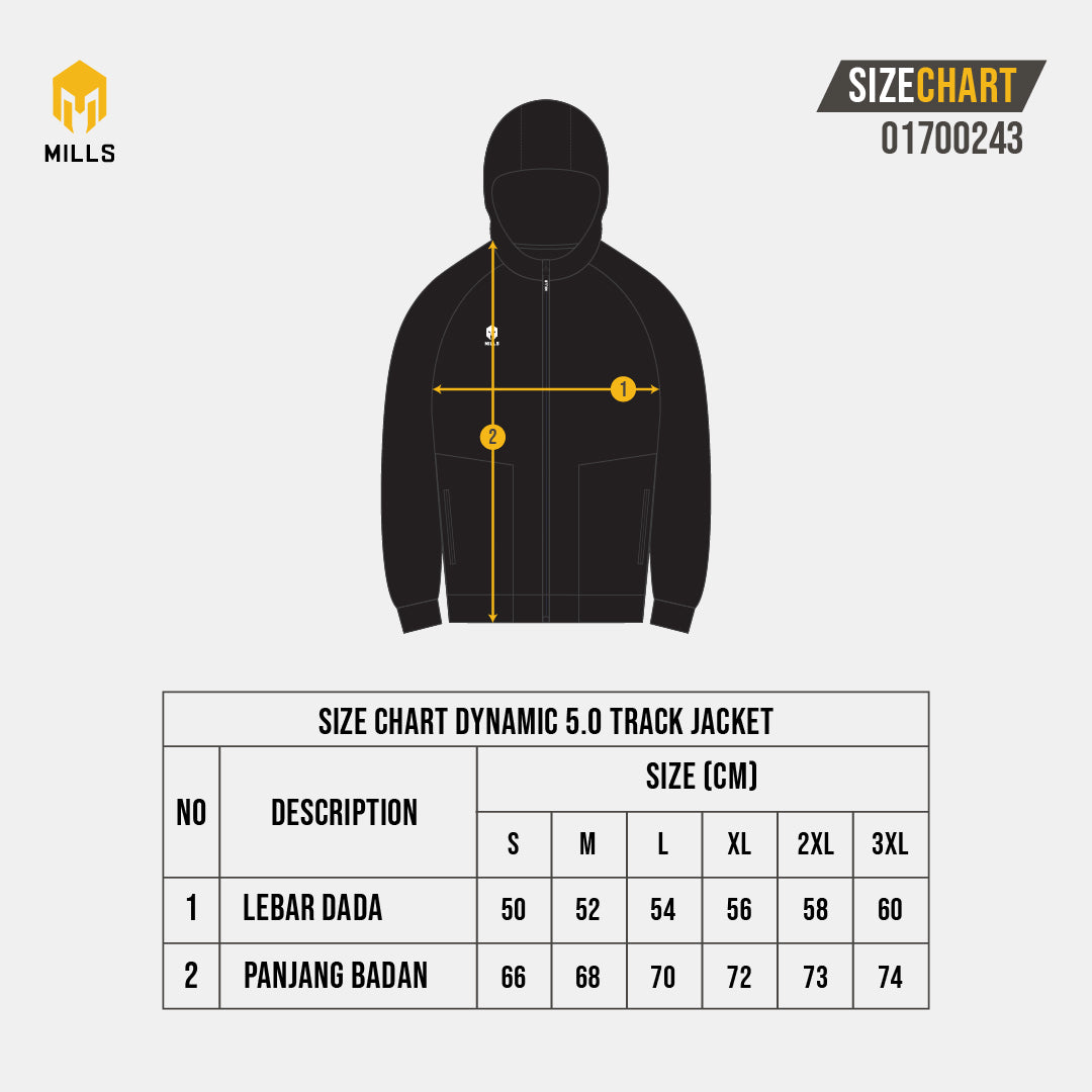 MILLS Jaket Olahraga Dynamic 5.0 Track Jacket 01700243