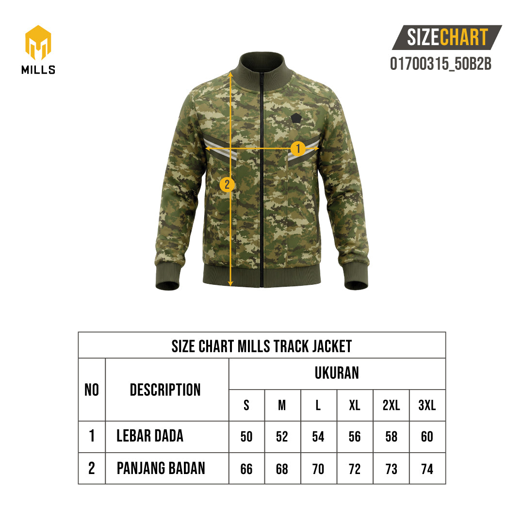 MILLS JAKET OLAHRAGA TRACK JACKET - GREEN 01700315