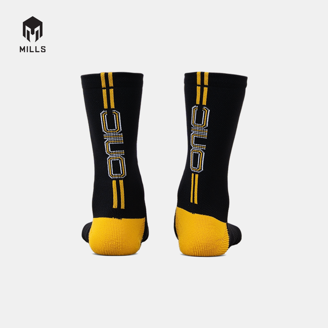 MILLS KAOS KAKI OLAHRAGA SPORT ONIC NOSTALNIC QUARTER SOCK BLACK/YELLOW 05804007 17ONC