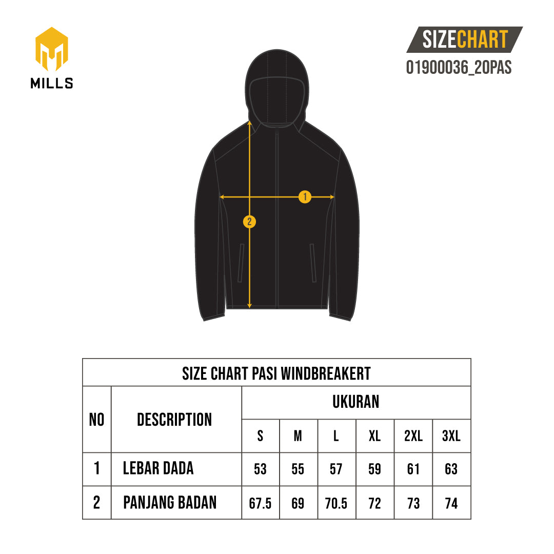 MILLS PASI JAKET WINDBREAKER 01900036
