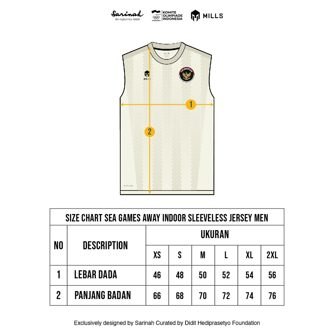 MILLS SEA GAMES AWAY INDOOR SLEEVELESS MEN BEIGE 01100079 66SGM