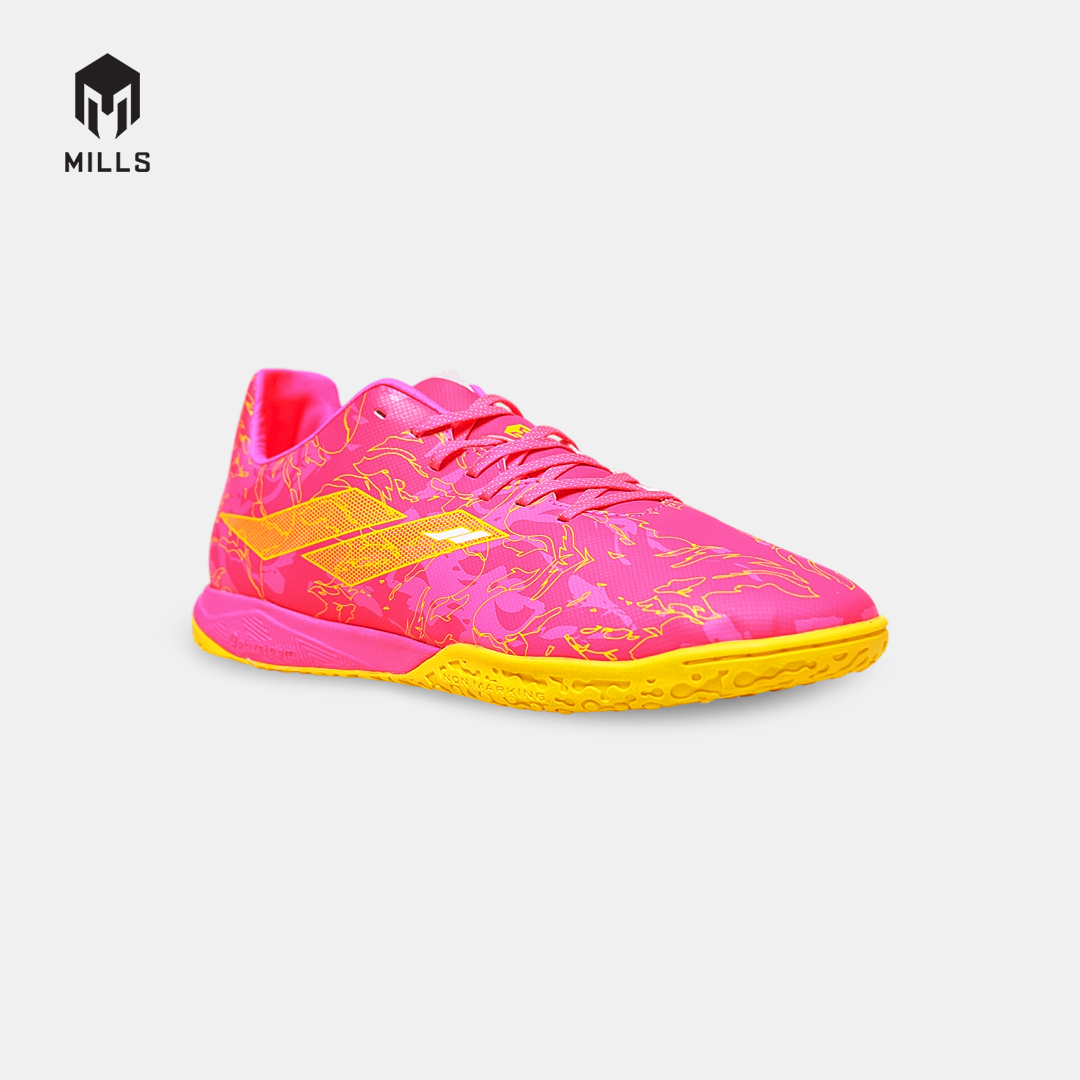 MILLS Sepatu Futsal Flame 2.0 IN Neon Pink / Yellow Mustrad 9403906