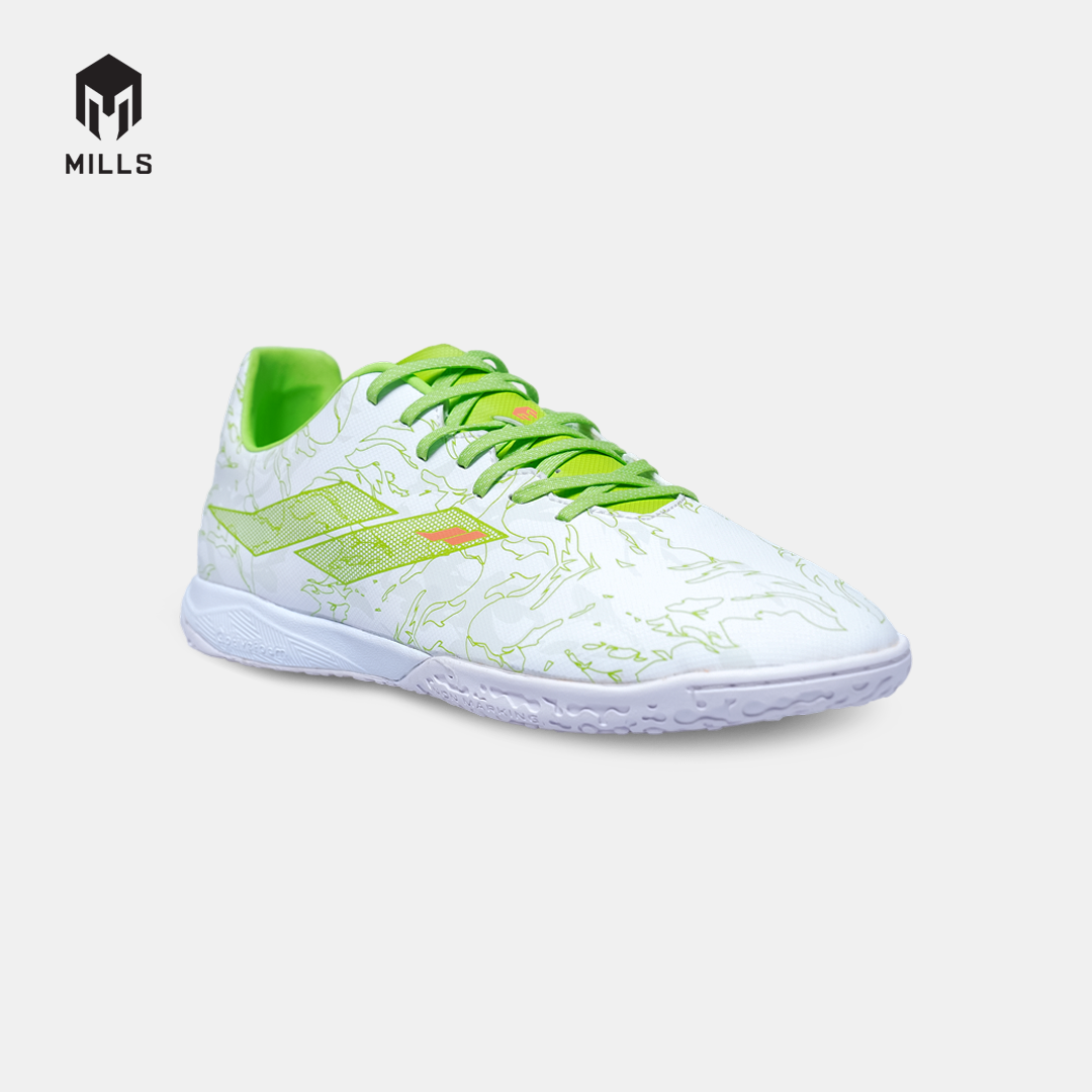 MILLS Sepatu Futsal Flame 2.0 IN White / Lime Green 9403908