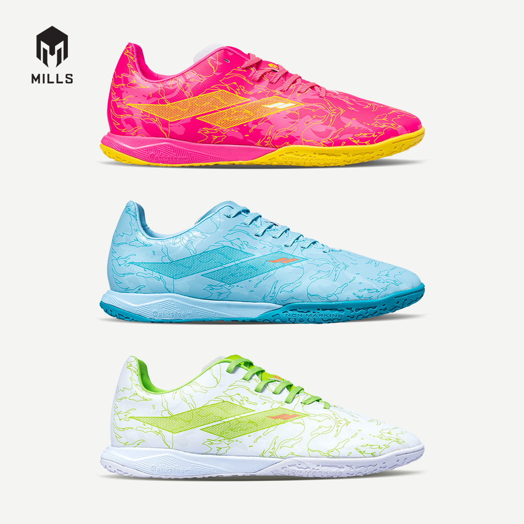 MILLS Sepatu Futsal Flame 2.0 IN White / Lime Green 9403908