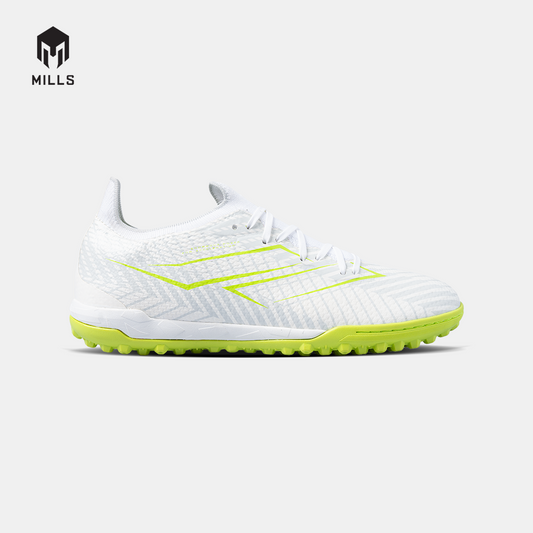 MILLS Sepatu Futsal Helios Prime Turf White / Neon Green 9001404