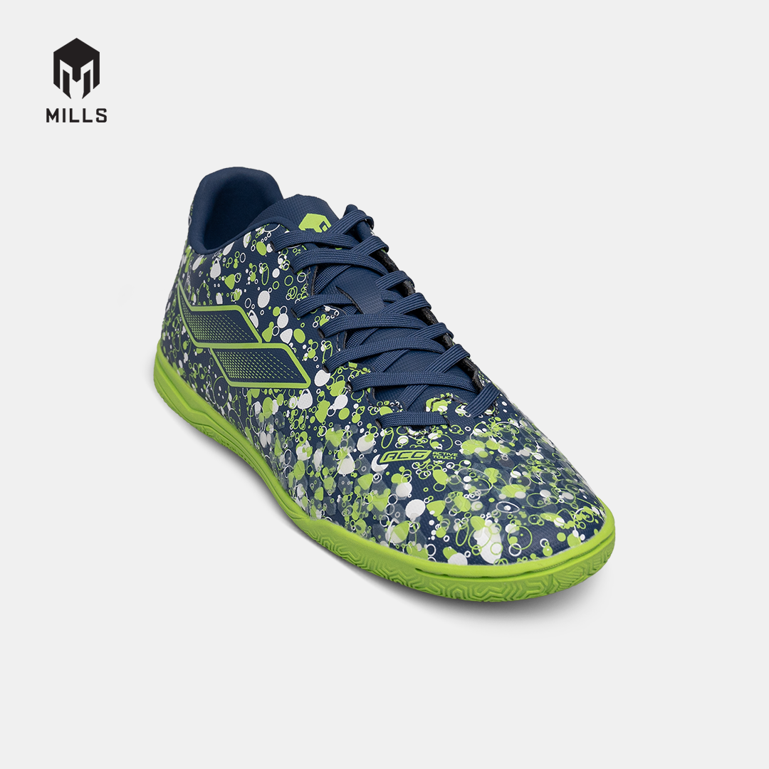 MILLS SEPATU FUTSAL OXY IN JR NAVY/GREEN 9801108