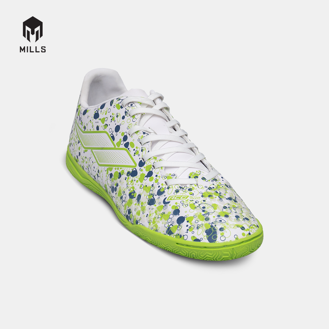 MILLS SEPATU FUTSAL OXY IN JR WHITE/LT.GREEN 9801107