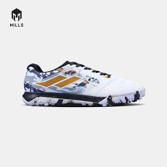 MILLS SEPATU FUTSAL VOLTASALA ALVEZ TF WHITE/BLACK/GOLD 9005603
