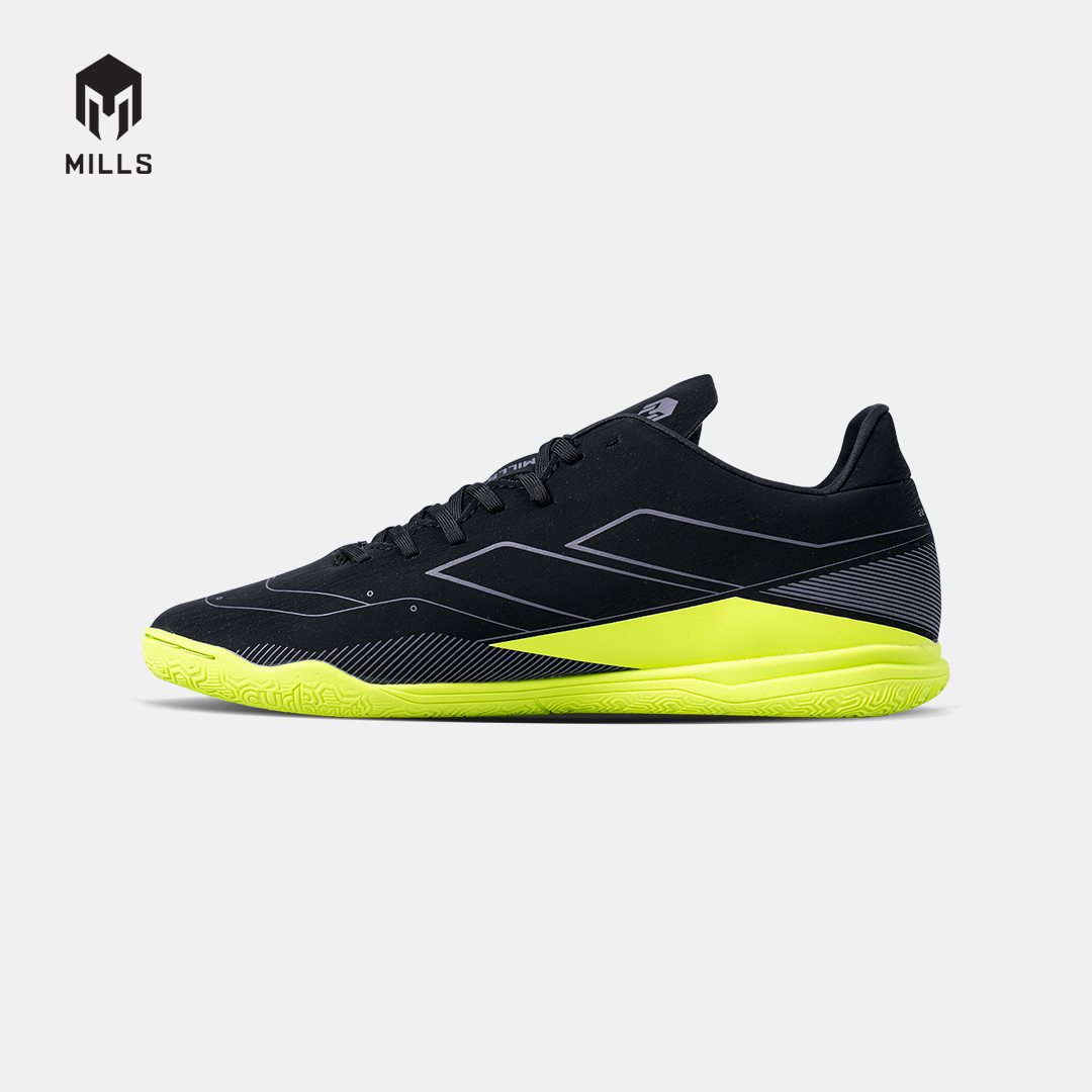 MILLS SEPATU FUTSAL VULCAN 2.0 IN JR BLACK/SILVER/NEON 9803305