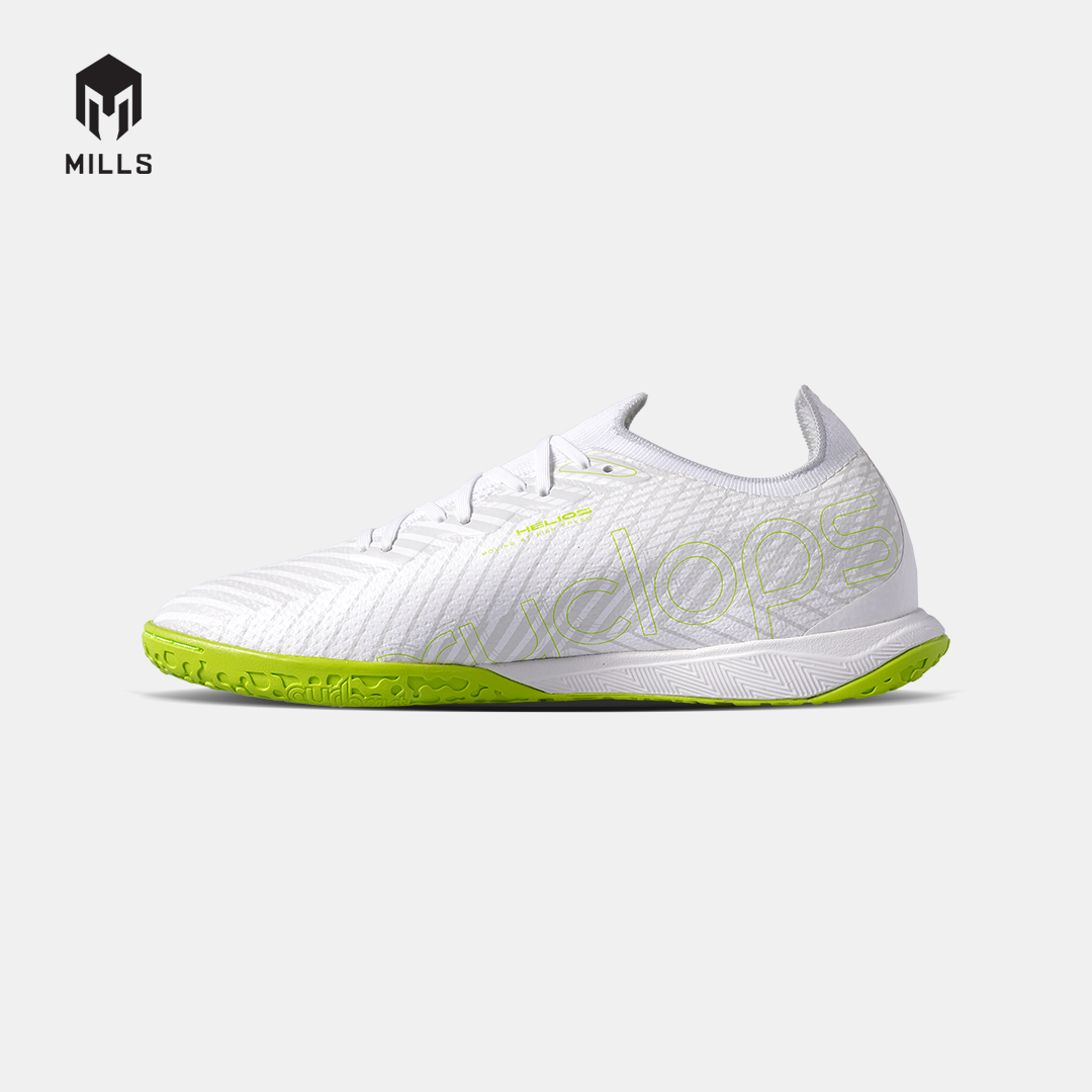 MILLS SEPATU FUTSAL XYCLOPS HELIOS PRIME IN WHITE/NEON.GREEN 9405804