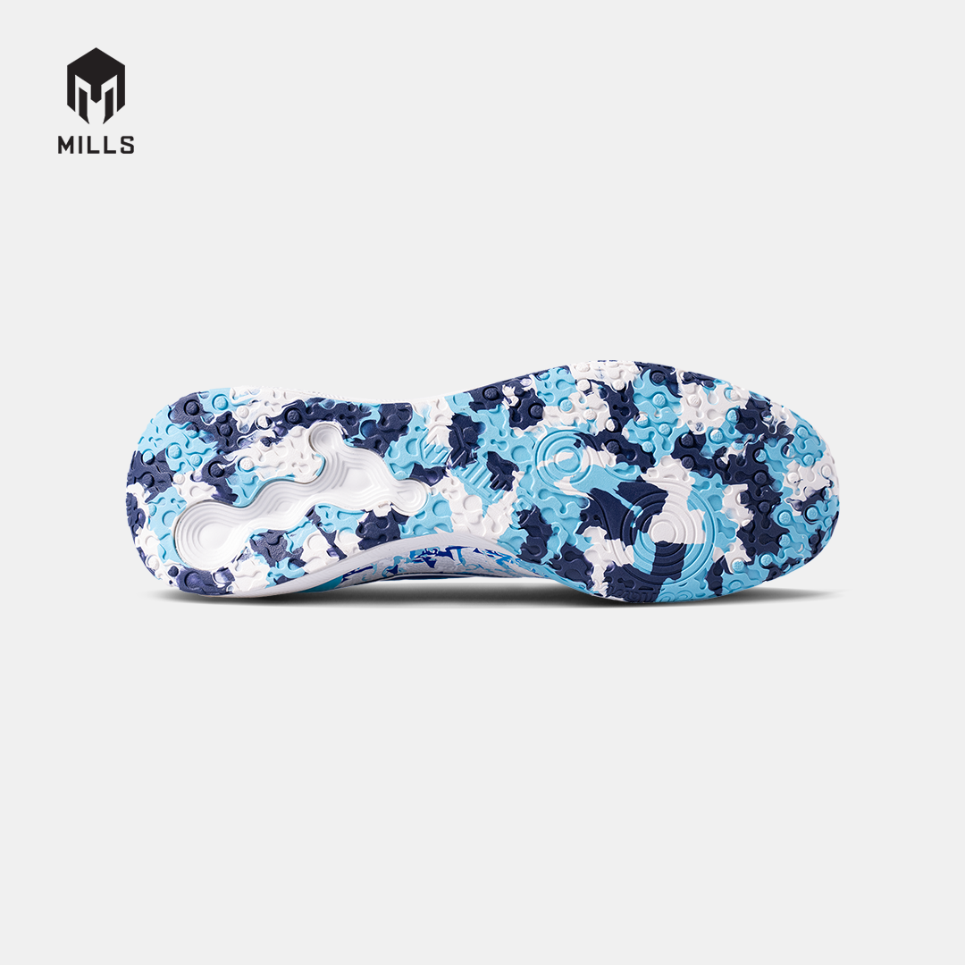 MILLS SEPATU FUTSAL XYCLOPS KALDERA CHROME IN WHITE/NAVY/LT.BLUE 9406102