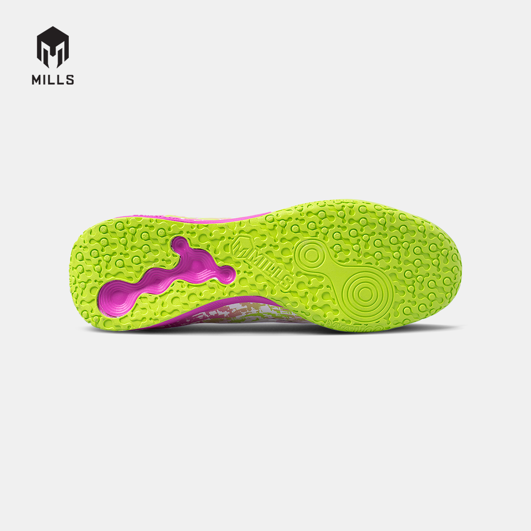 MILLS Sepatu Futsal Xyclops Speedfreak 1.2 Prime IN White/Lime.Green/Pink 9406004