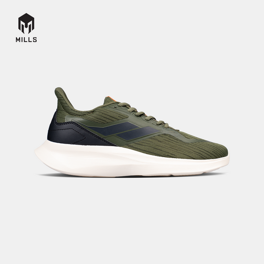 Mills Sepatu Lari Running Shoes Delta Olive / Antique White 9105703