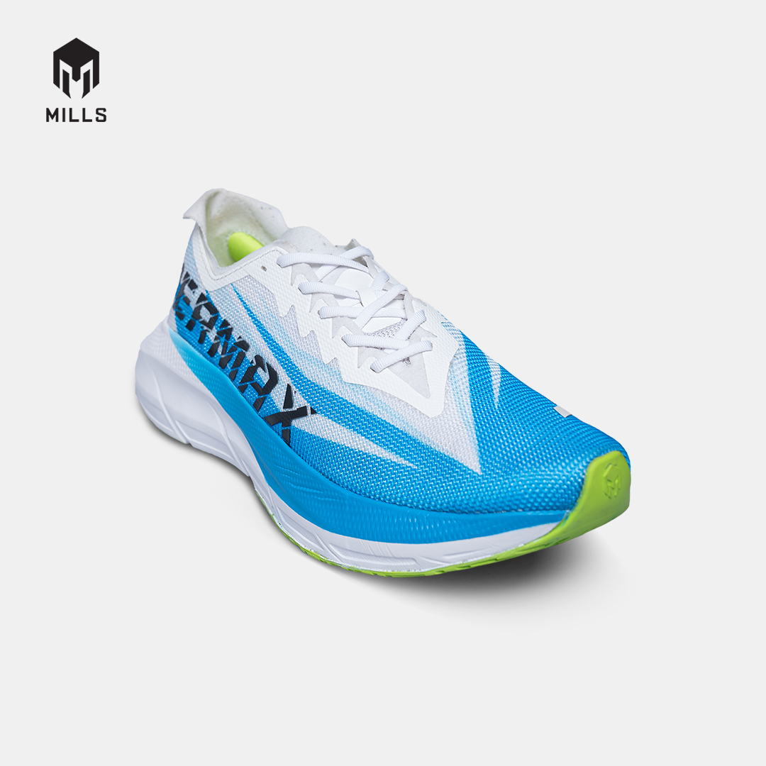 MILLS SEPATU LARI RUNNING SHOES ENERMAX CUSHION M3 WHITE/BLUE/LIME.GREEN 9104203