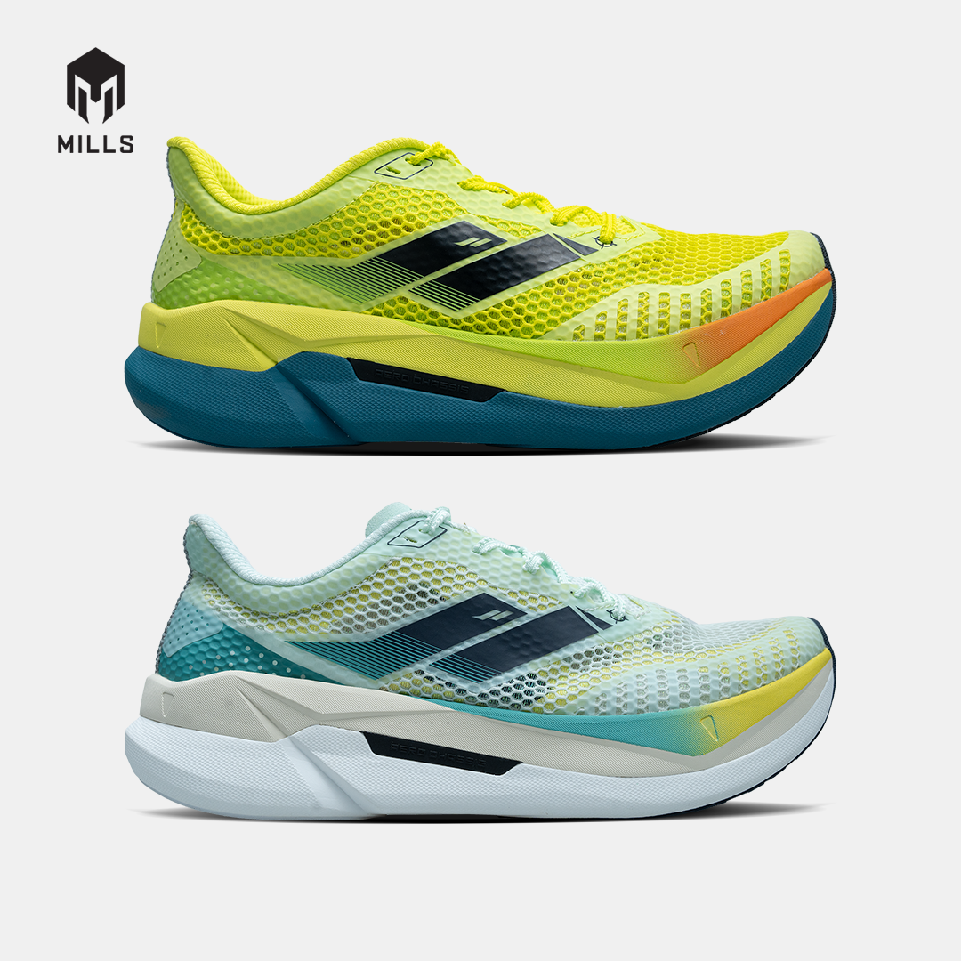 MILLS SEPATU LARI RUNNING SHOES ENERPRO ZENITH LEMON/DK.PINE/ORANGE 9104401