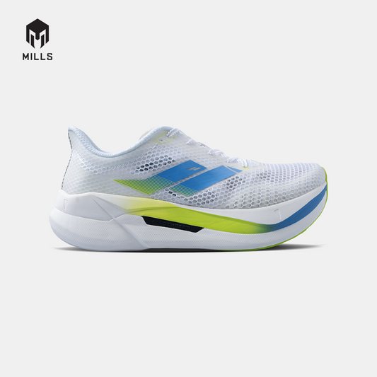 MILLS SEPATU LARI RUNNING SHOES ENERPRO ZENITH WHITE/OCEAN.BLUE/NEON.LIME 9104504