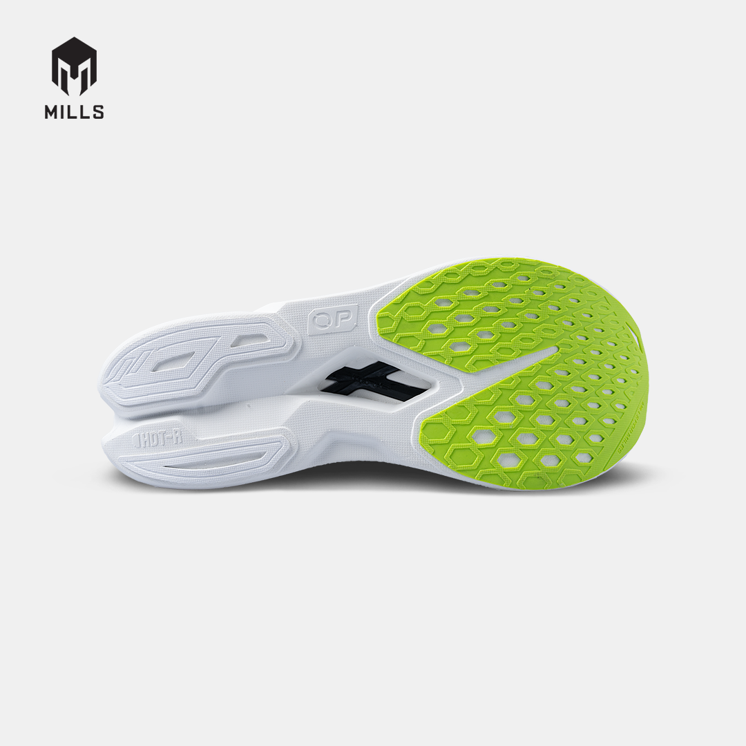 MILLS SEPATU LARI RUNNING SHOES ENERPRO ZENITH WHITE/OCEAN.BLUE/NEON.LIME 9104504