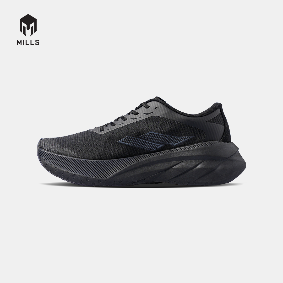 MILLS SEPATU LARI RUNNING SHOES ENERSTRIKE BLITZ ALL BLACK 9104111