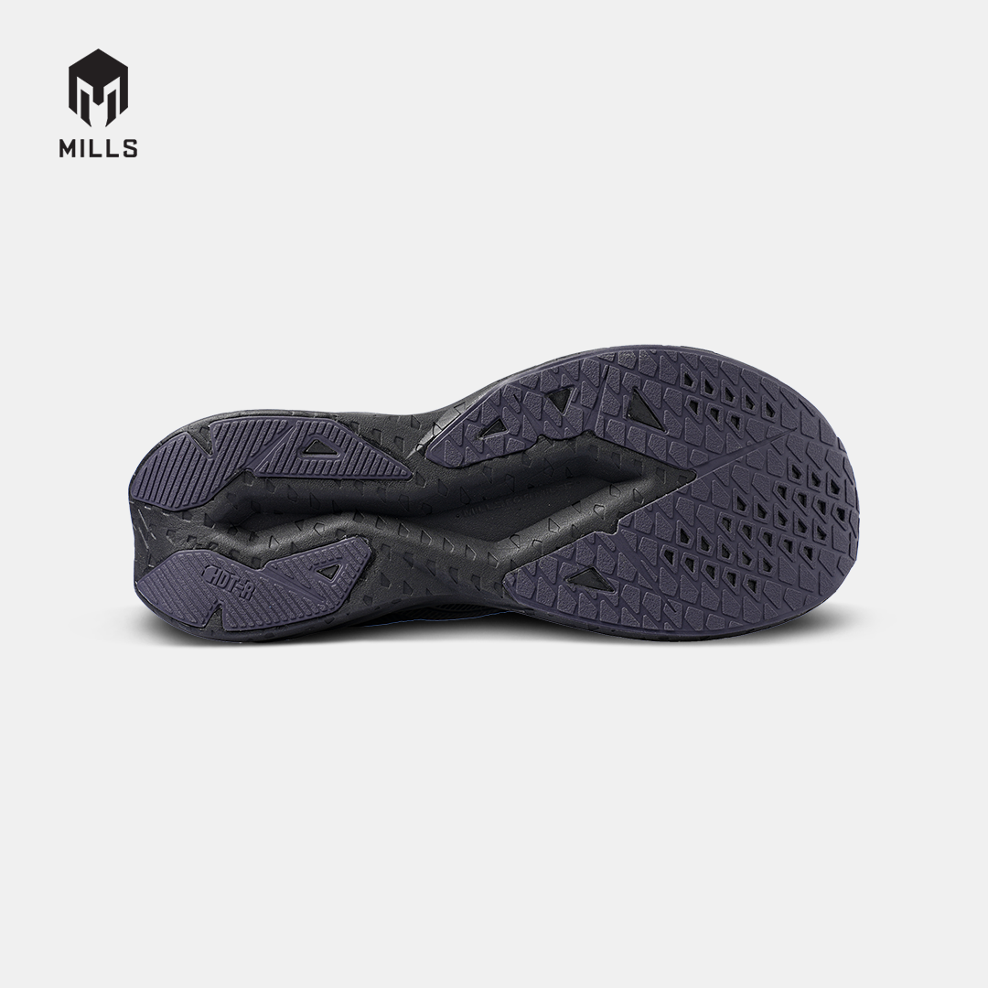 MILLS SEPATU LARI RUNNING SHOES ENERSTRIKE BLITZ ALL BLACK 9104111
