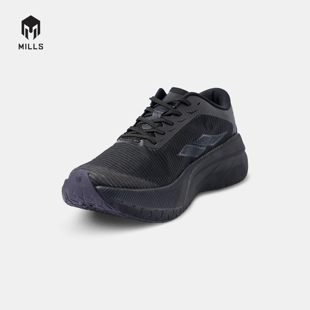 MILLS SEPATU LARI RUNNING SHOES ENERSTRIKE BLITZ ALL BLACK 9104111