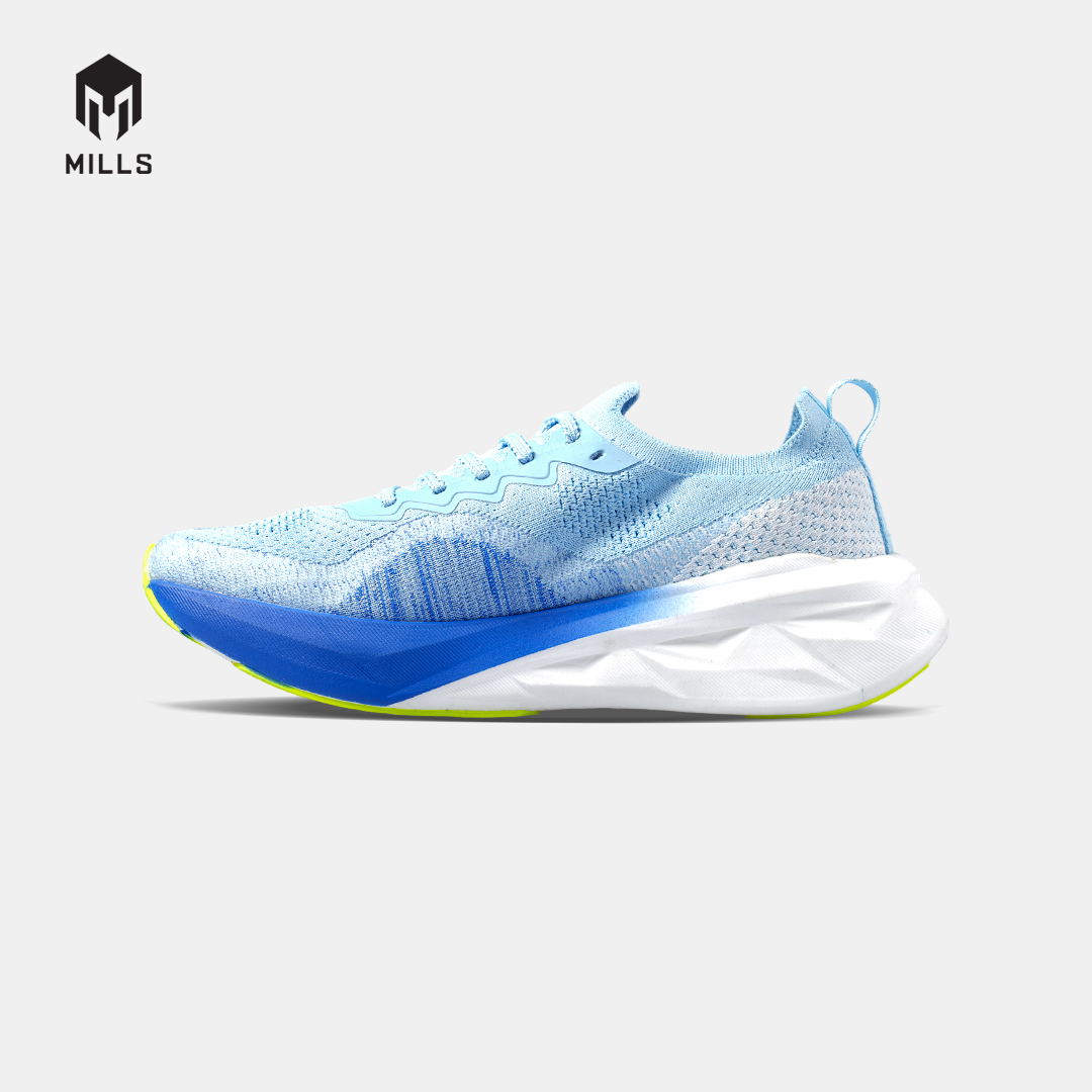 MILLS SEPATU LARI RUNNING SHOES ENERSTRIKE FLY M2 BLUE/WHITE/NEON 9105207