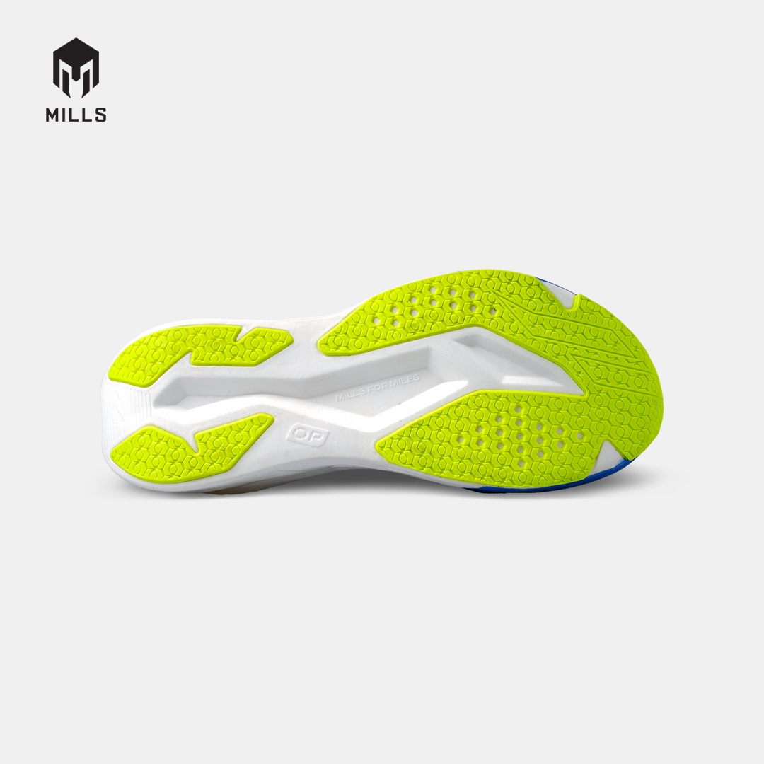 MILLS SEPATU LARI RUNNING SHOES ENERSTRIKE FLY M2 BLUE/WHITE/NEON 9105207