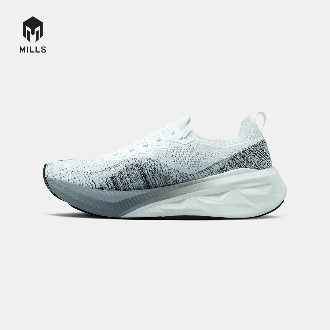 MILLS SEPATU LARI RUNNING SHOES ENERSTRIKE FLY M2 WHITE/BLACK 9105203