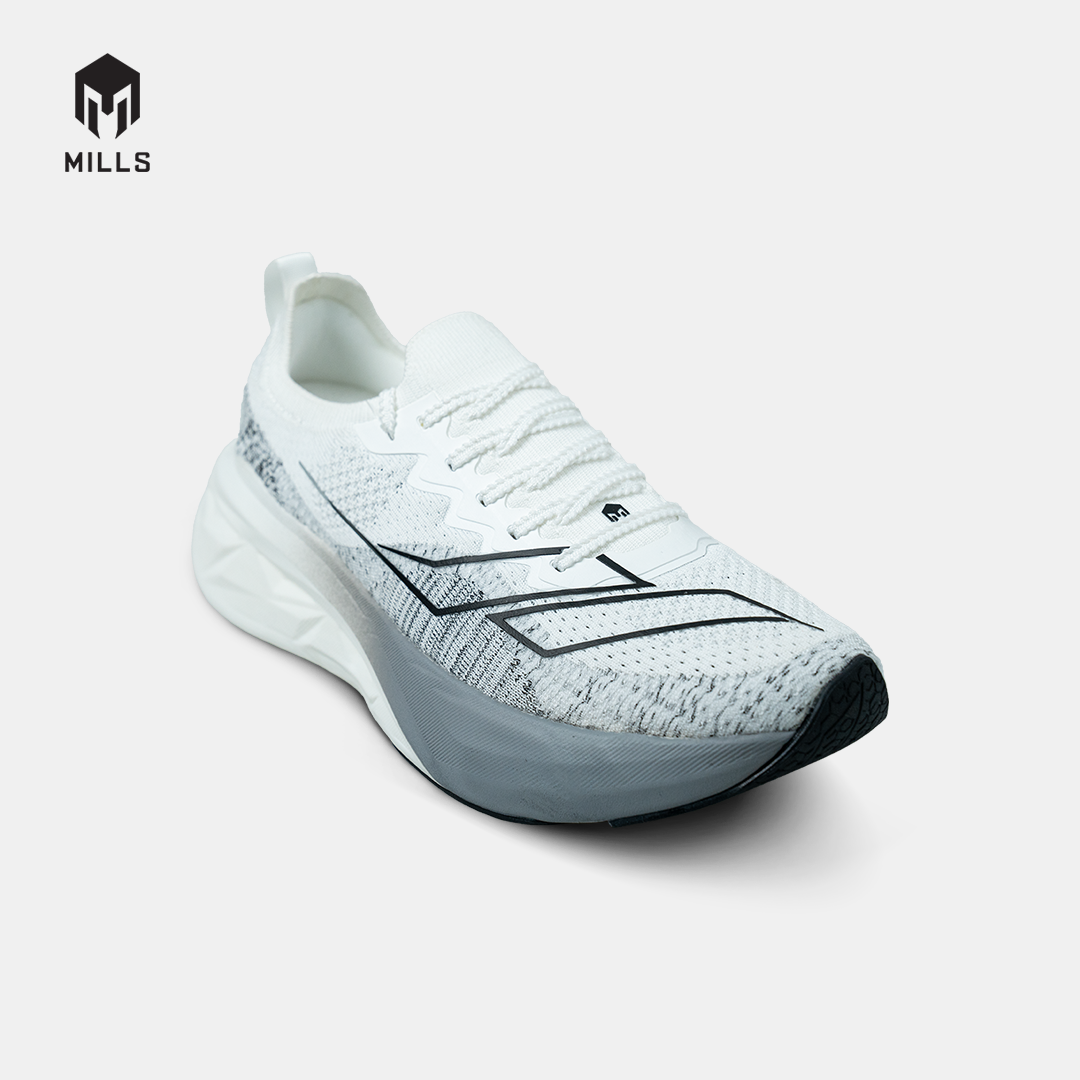 MILLS SEPATU LARI RUNNING SHOES ENERSTRIKE FLY M2 WHITE/BLACK 9105203