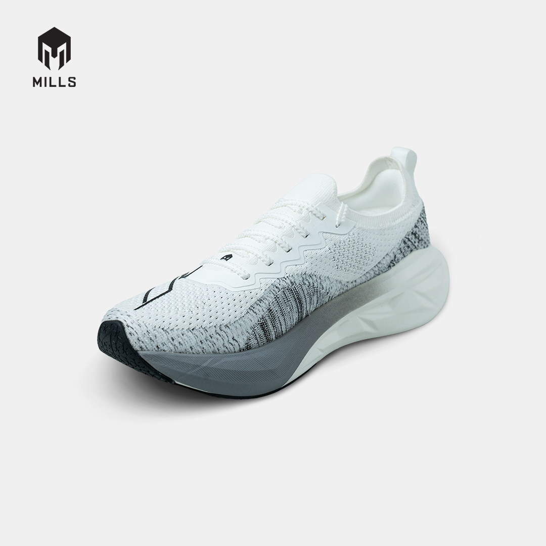 MILLS SEPATU LARI RUNNING SHOES ENERSTRIKE FLY M2 WHITE/BLACK 9105203