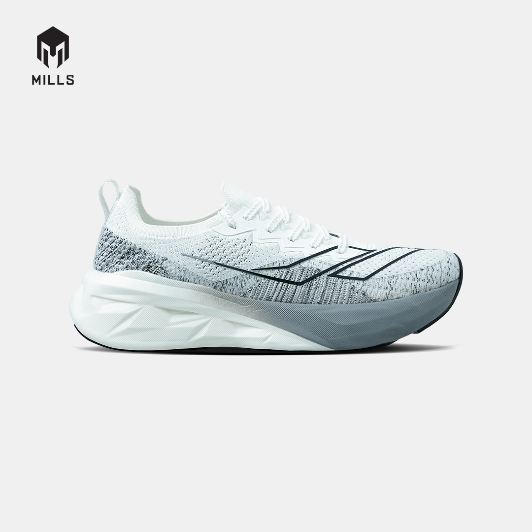 MILLS SEPATU LARI RUNNING SHOES ENERSTRIKE FLY M2 WHITE/BLACK 9105203